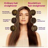  - Philips NourishCare - India's First Hair Straightener for No Heat DamageI Designed NourishCare & Kerashine Technology for Styling with Heat Protection| Detachable Serum Strips & Brackets| BHS526/00 - Looknstyle