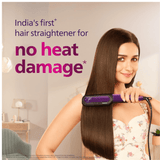  - Philips NourishCare - India's First Hair Straightener for No Heat DamageI Designed NourishCare & Kerashine Technology for Styling with Heat Protection| Detachable Serum Strips & Brackets| BHS526/00 - Looknstyle