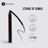 SUGAR Cosmetics Stroke Of Genius Heavy Duty Kohl - 05 Black Magic & Free Sharpener