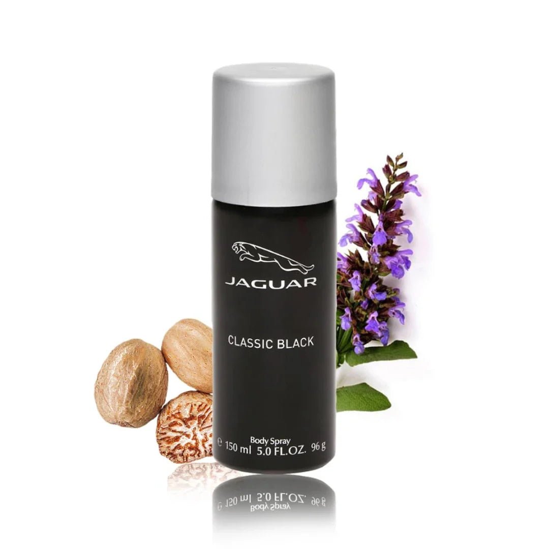 ju1 - JAGUAR Classic Black Deodorant Spray - For Men (150 ml) - Looknstyle