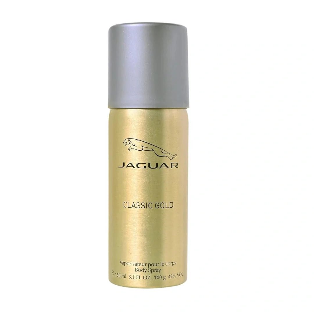 ju4 - JAGUAR Classic Gold Deodorant Spray For Men With Fresh, 150ml - Looknstyle