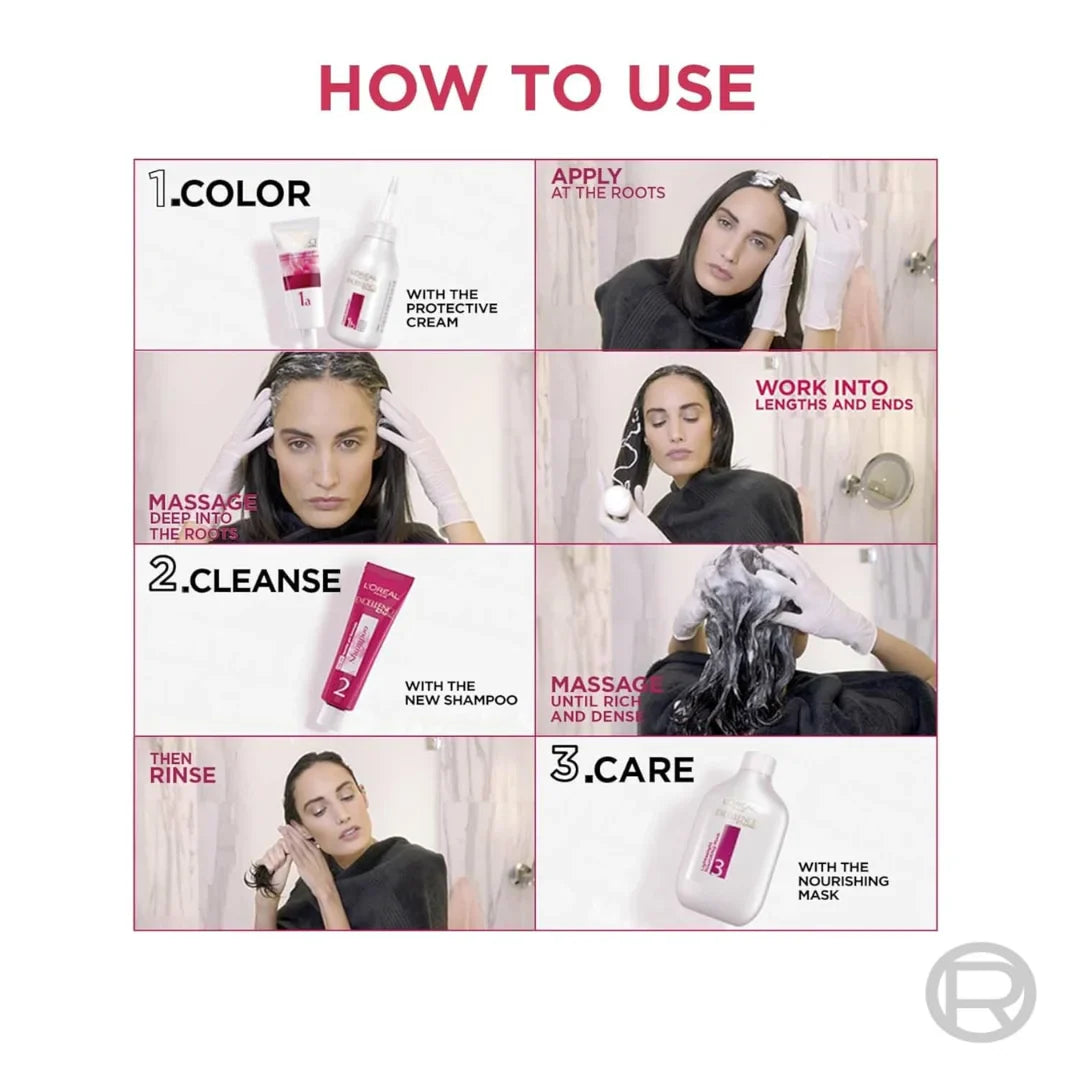 L'Oreal Paris Permanent Hair Colour, Radiant At-Home Hair Colour with up to 100% Grey Coverage, Pro-Keratin, Up to 8 Weeks of Colour, Excellence Crème, 4.25 Aishwarya'S Brown, 72ml+100g