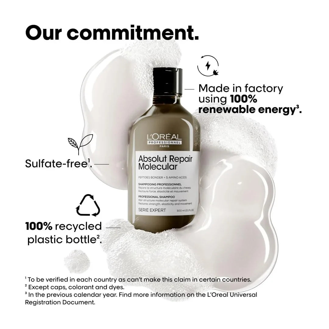 L'Oréal Professionnel Absolut Repair Molecular Sulfate-Free Deep Repairing Shampoo (300ml)