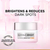 L'Oreal Paris Glycolic Bright Glowing Day Cream, Overnight Brightening Cream, Glycolic Acid in Gel-Like Cream Texture, that Visbily Minimizes Spots & Reveals Glowing skin (50ml)
