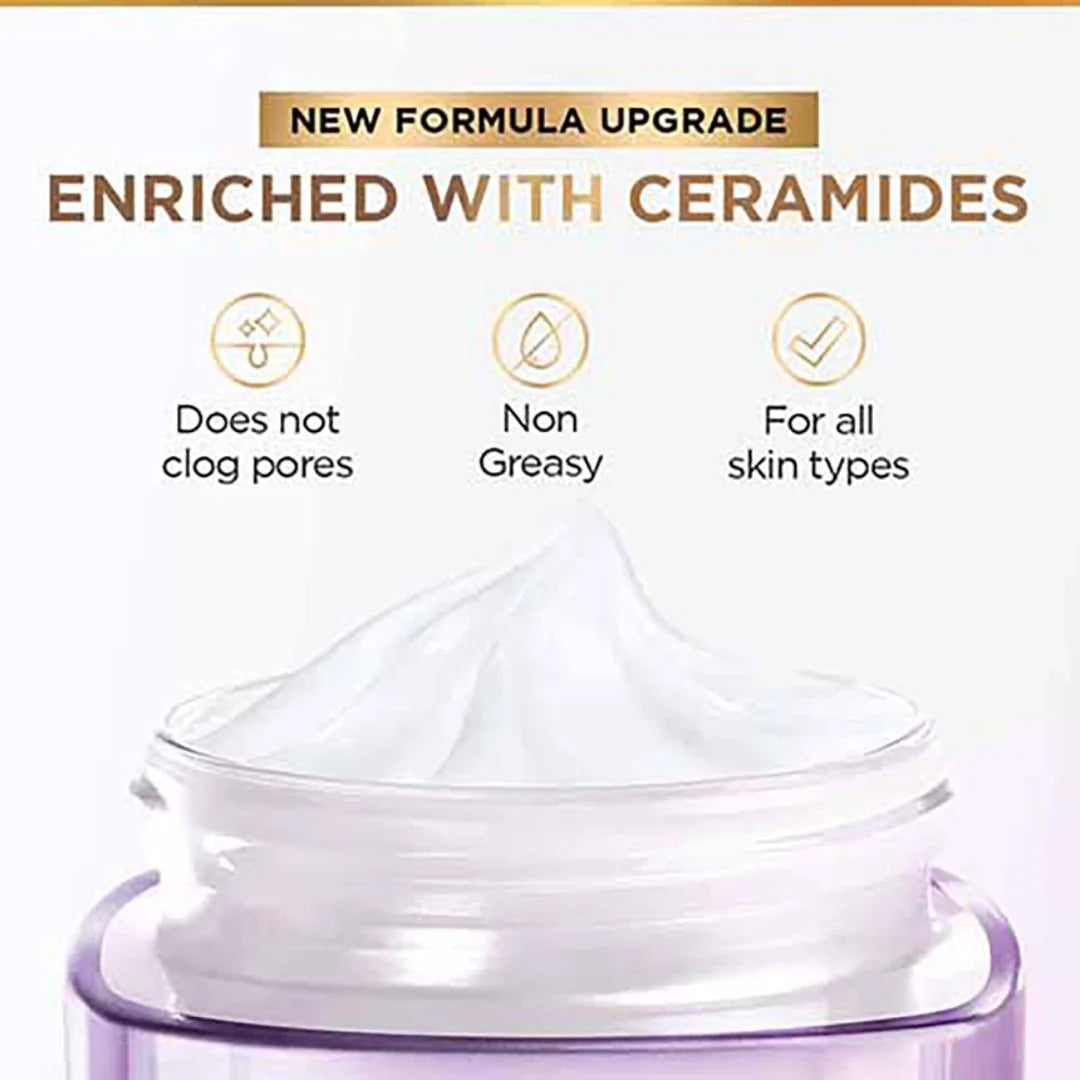 L'Oreal Paris Day Cream for Women, Hydrates and Replumps, For Radiant Skin, Revitalift Hyaluronic Acid, (15ml)