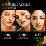 Lakme Xtraordin - Airy Mattreal Mousse Golden Creme 04  Natural Finish Matte Cream Foundation -Long Lasting Weightless Full Coverage Face Makeup (25g)