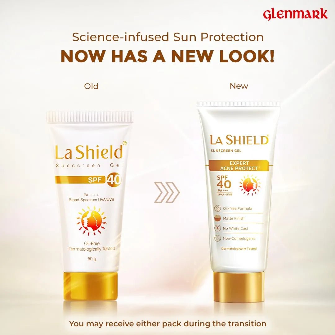 lasisugl - La Shield Anti - Acne Oil Free SPF 40+ & PA+++ Sunscreen Gel - 50g - Looknstyle