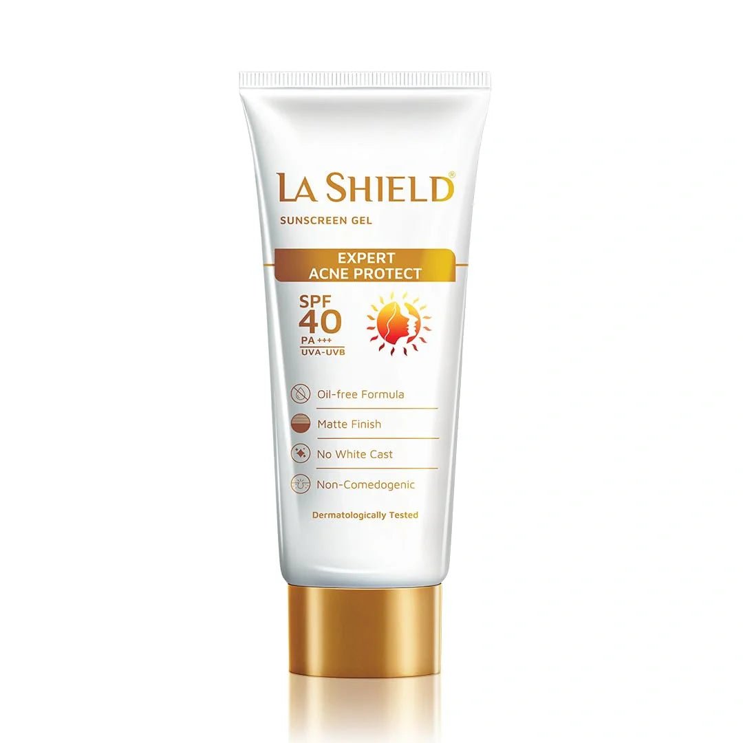 lasisugl - La Shield Anti - Acne Oil Free SPF 40+ & PA+++ Sunscreen Gel - 50g - Looknstyle