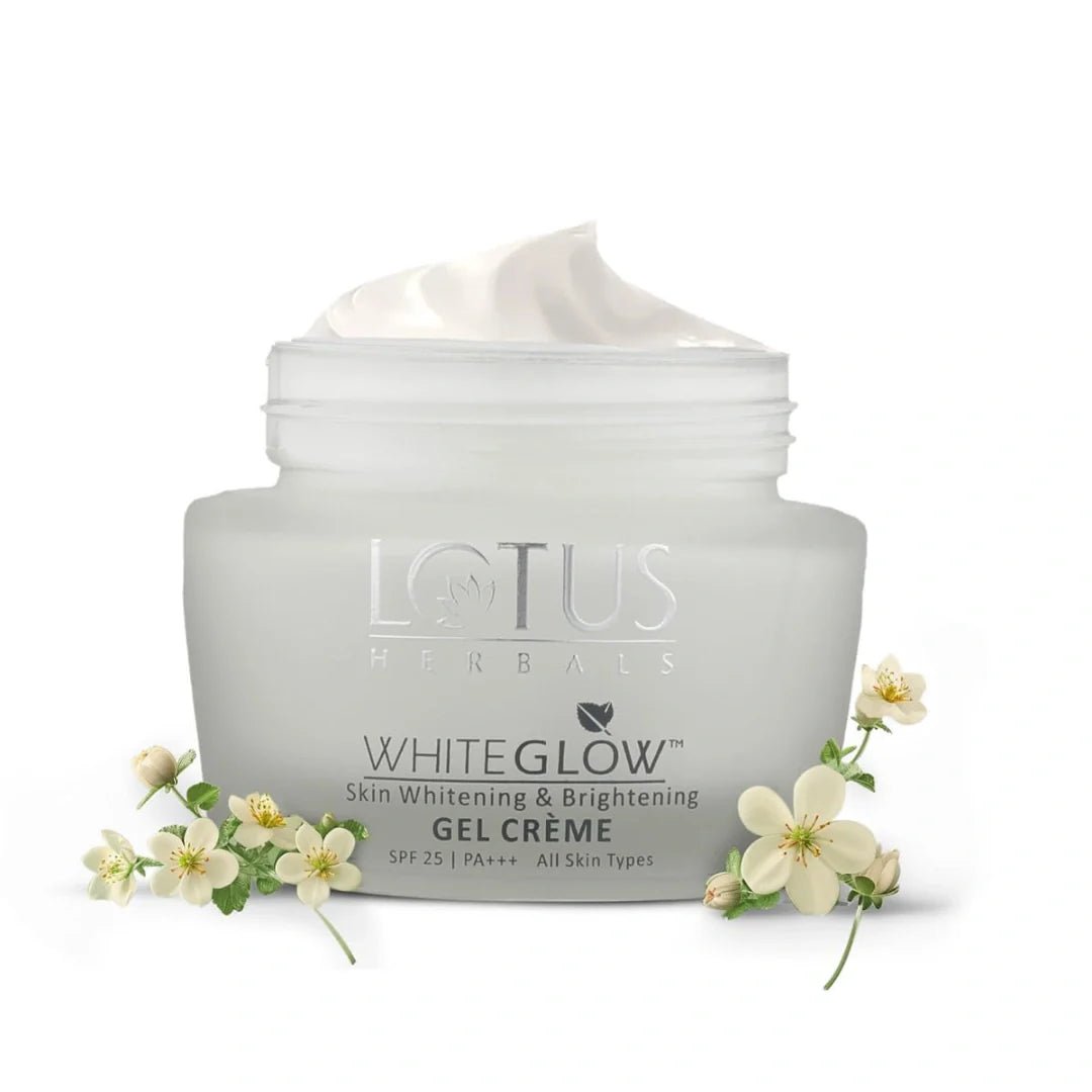 l1 - Lotus Herbals WhiteGlow Skin Whitening And Brightening Gel, Face Cream with SPF - 25, for all skin types, 40g - Looknstyle