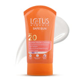 Lotus Herbals Safe Sun Sunscreen Cream - Breezy Berry SPF 20 PA+++ (100g)