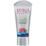 loncr - Lotus Herbals White Glow Skin Whitening And Brightening Nourishing Night Cream (15g) - Looknstyle