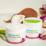 Mamaearth Onion Hair Mask, For Hair Fall Control, With Onion Oil and Organic Bamboo Vinegar, 200ml