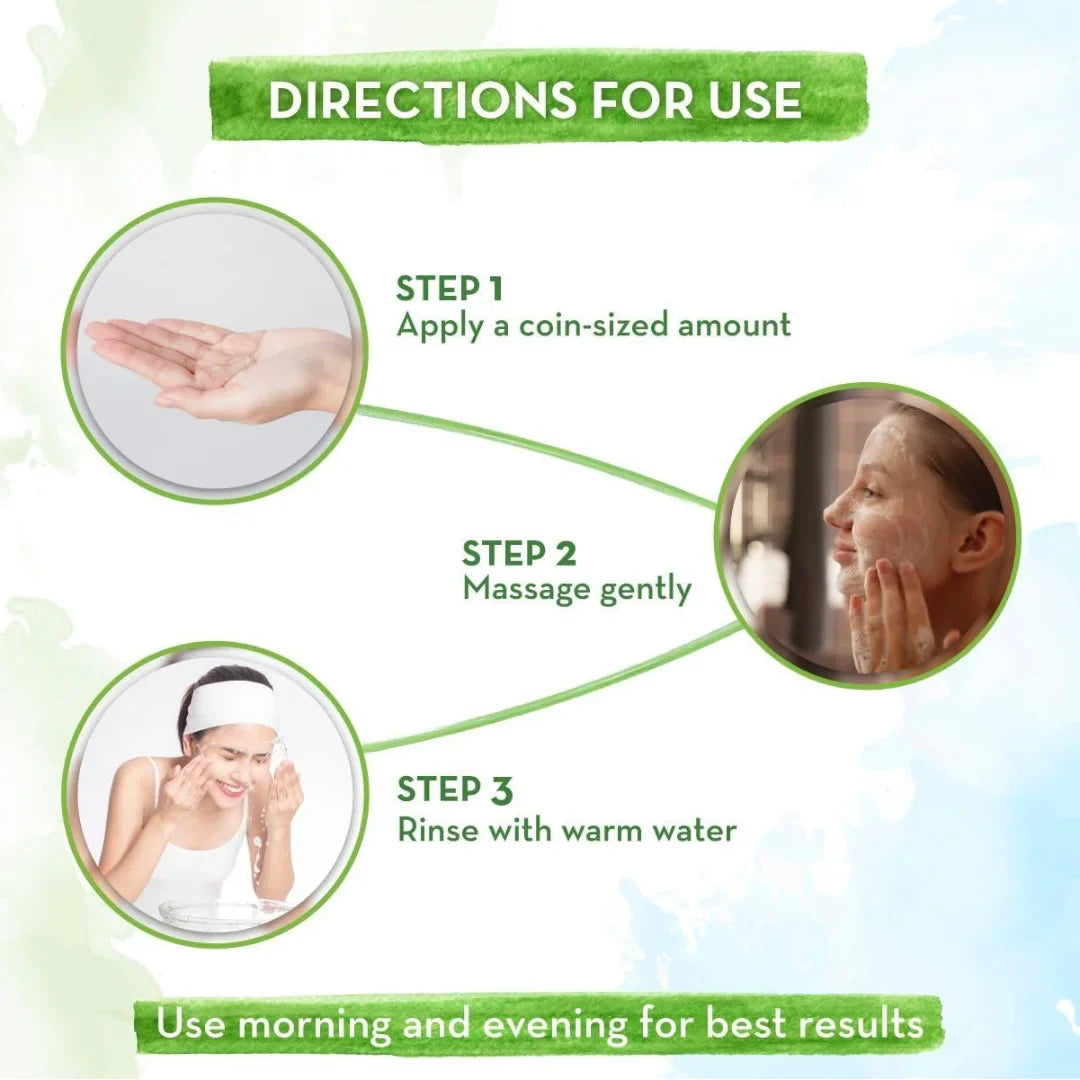 Mamaearth Tea Tree Natural Face Wash for Acne & Pimples Wash 100 ml - For Normal & Dry Skin