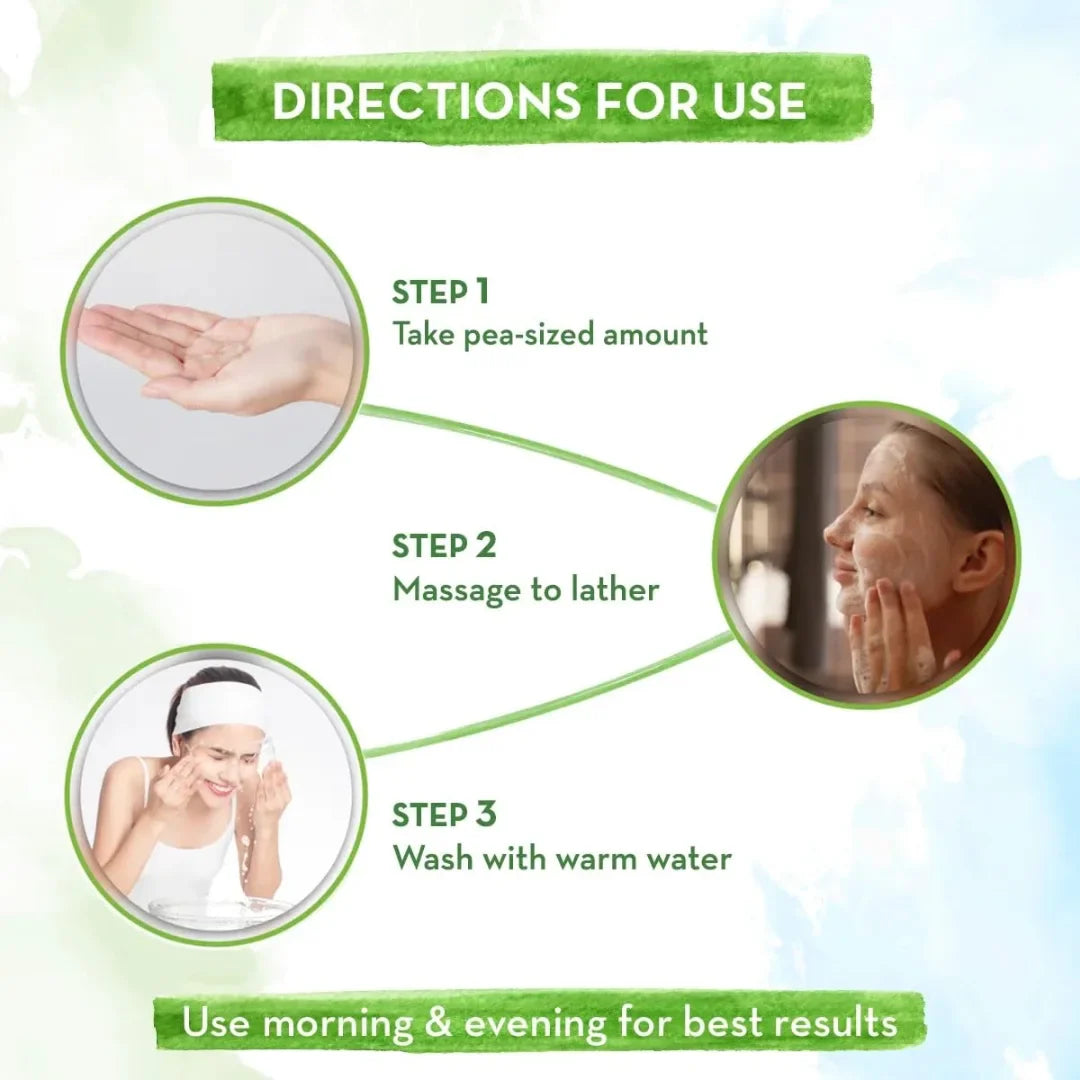 Mamaearth Rice Face Wash & Vitamin C Face Wash - 100ml (Pack of 2)