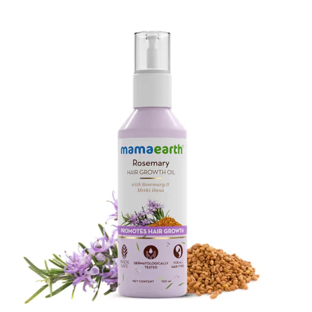 maromaoil - Mamaearth Rosemary Hair Growth Oil with Rosemary & Methi Dana for Promoting Hair Growth (100ml) - Looknstyle