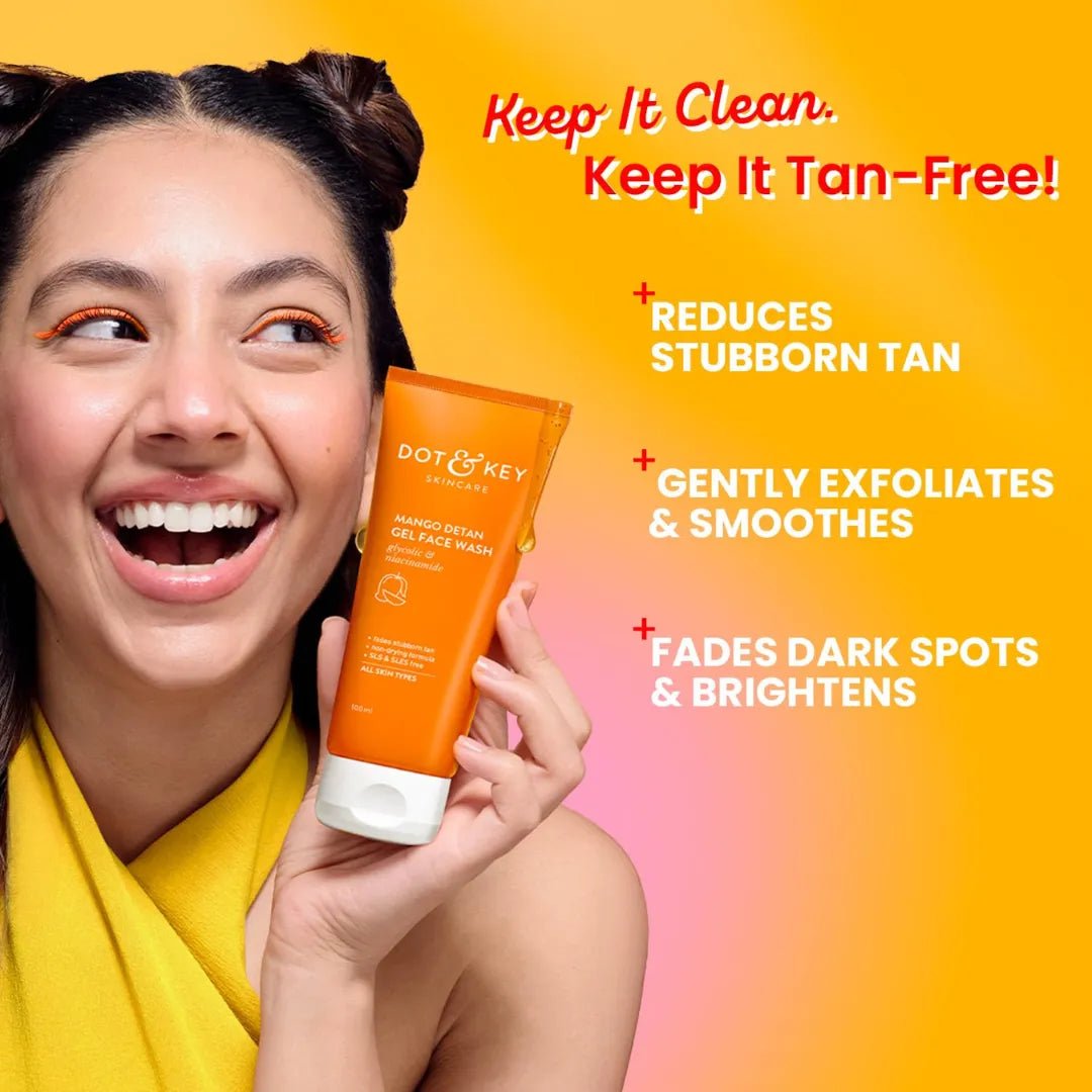 dkmafw - Dot & Key Mango Detan Gel Face Wash (100ml) - Looknstyle