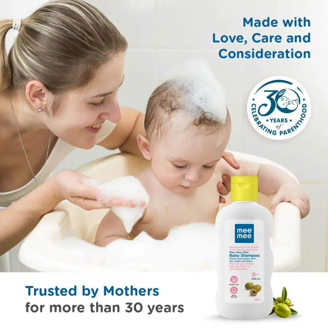 Mee Mee Gentle Baby Shampoo 400ml |Sulfate and Paraben-Free | Skin Friendly PH