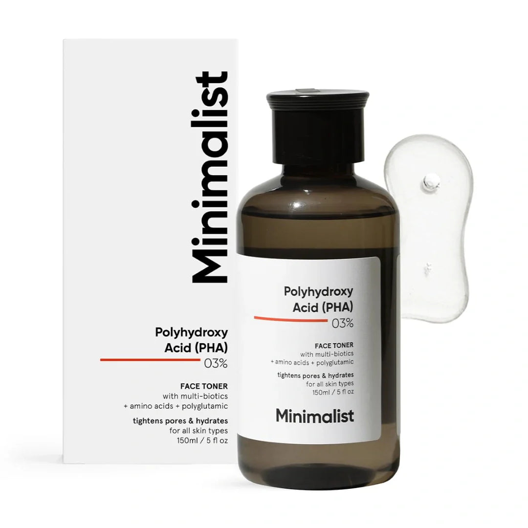 Minimalist 3% PHA Face Toner With Multi Biotics For Minimizing Pore Size & Hydrating Skin (150ml)
