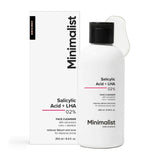 Minimalist Anti-Acne Salicylic Acid 2% Face Wash with LHA for Pore Cleansing, Oil Control & Sebum Regulation | Sulfate-Free Formula with Zinc for Gentle Exfoliation (250ml)