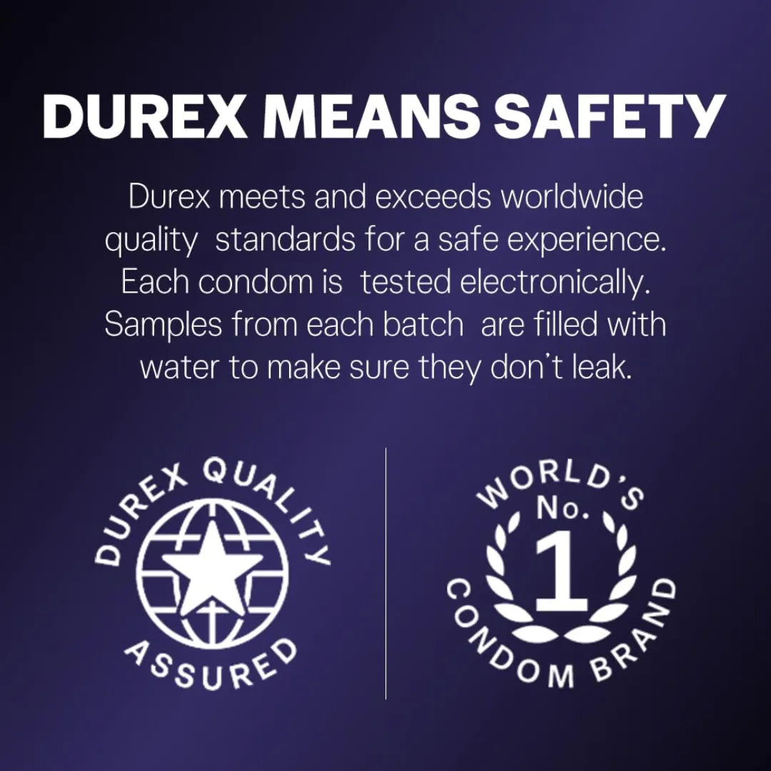 Durex Mutual Climax Condoms for Men & Women | Dotted | 10 Count