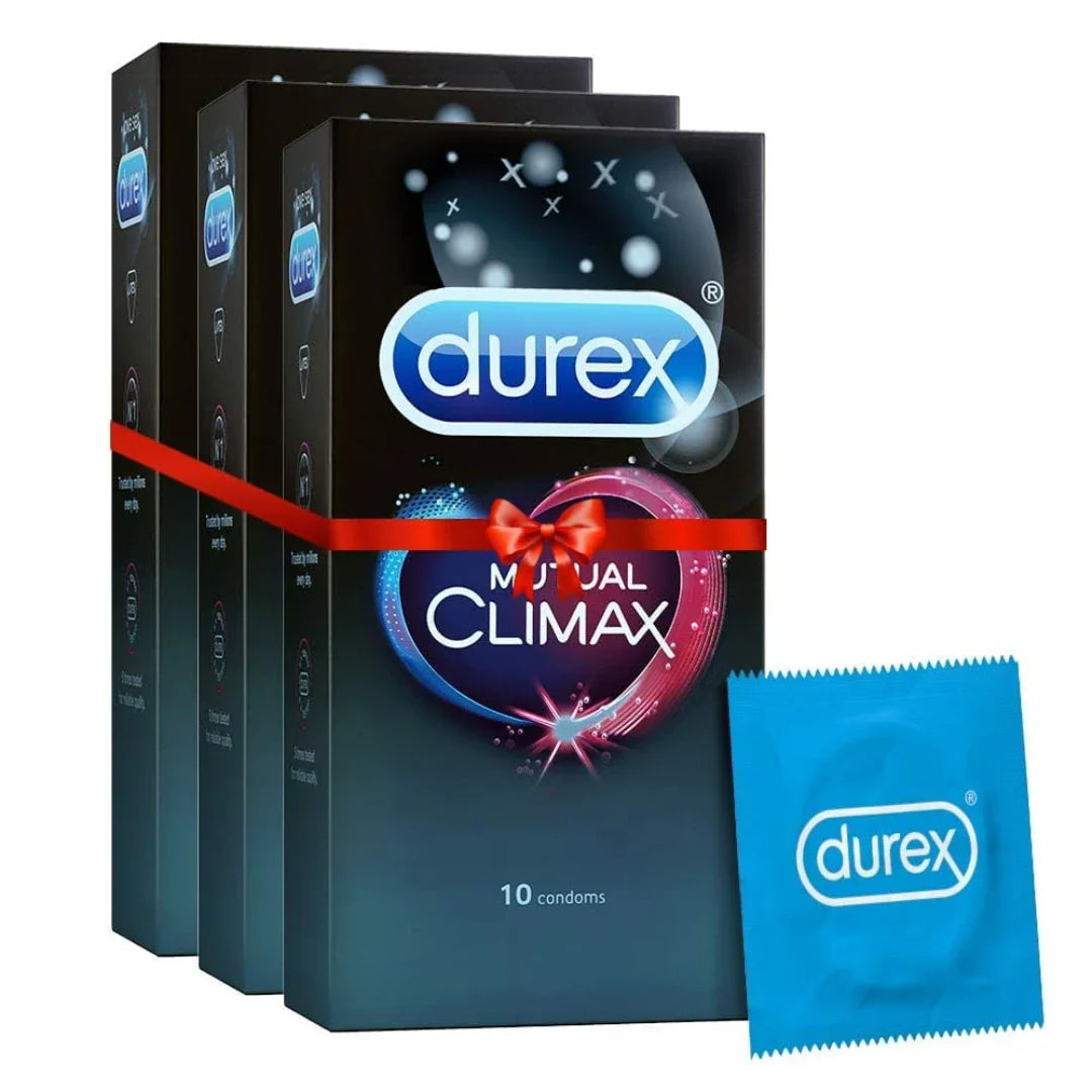 Durex Mutual Climax Condoms for Men & Women | Dotted | 10 Count