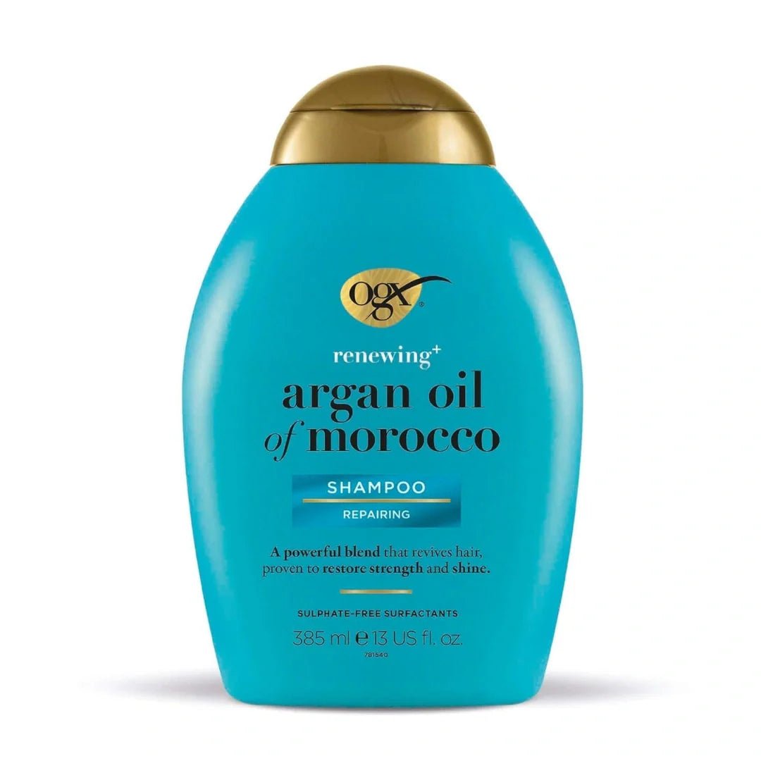 oxg1 - OGX Renewing + Argan Oil of Morocco Hydrating Hair Shampoo, Cold - Pressed Argan Oil to Help Moisturize, Soften & Strengthen Hair, Paraben - Free with Sulfate - Free Surfactants (385g) - Looknstyle
