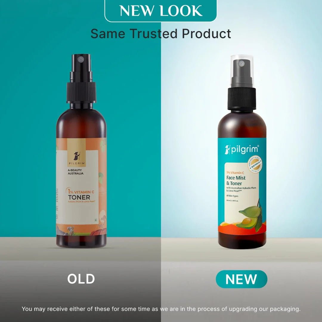 pivictnr - Pilgrim Australian 1% Vitamin C Toner for glowing skin with Kakadu Plum & Lime Pearl™ (100ml) - Looknstyle