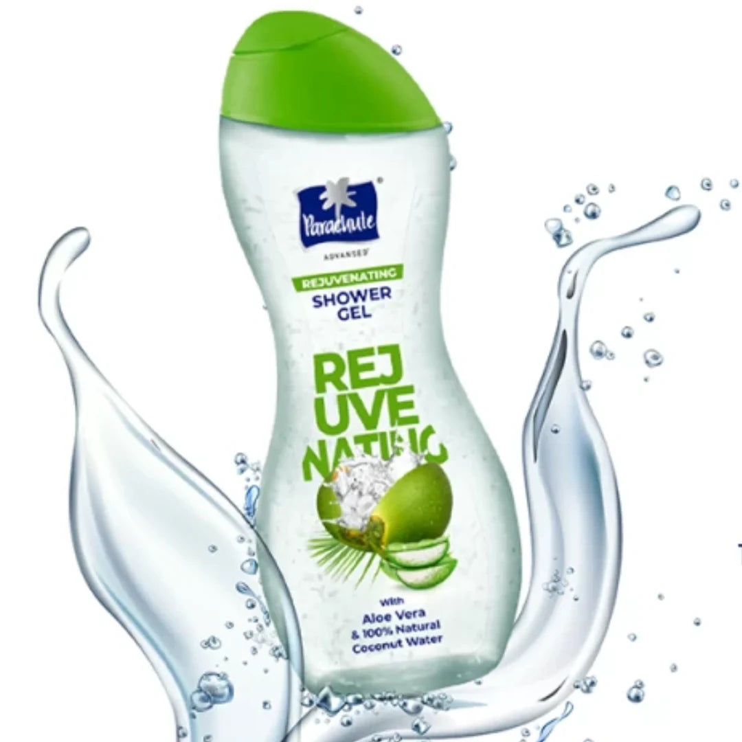 Parachute Advansed Rejuvenating Shower Gel with Aloe Vera & 100% Natural Coconut Water, Soap Free  (250 ml)
