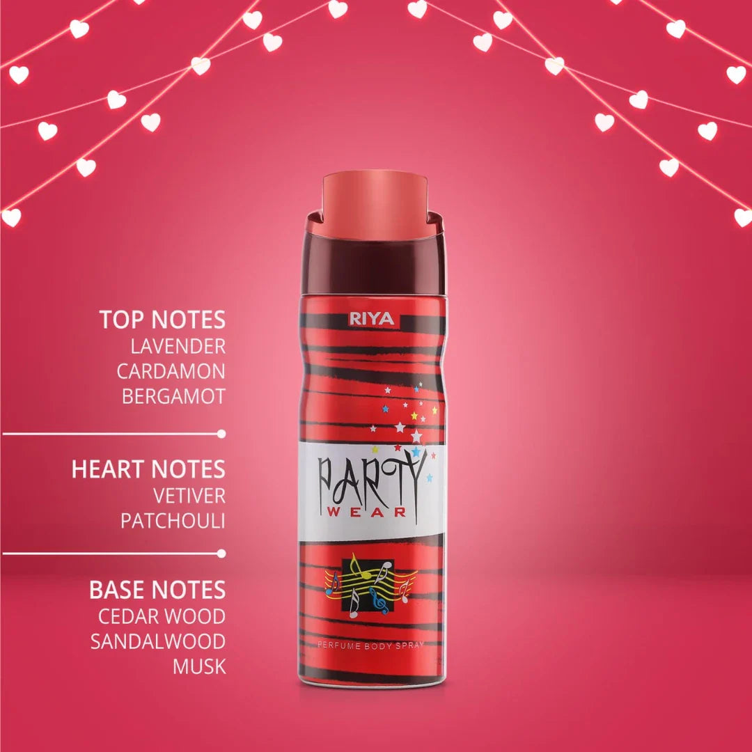 Riya Party Wear Deodorant Unisex Perfume Body Spray (200ml)