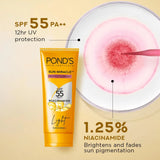 POND’S Sun Miracle SPF 55 PA+++ Light Sunscreen - Protect & Bright, With 3% Niacinamide (50g)