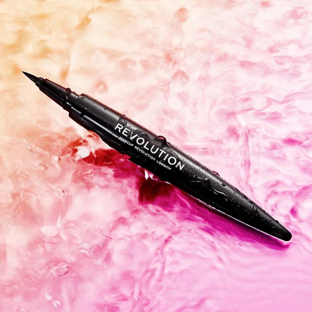 Revolution Renaissance Flick- Black Lengthening & Volumizing Mascara, With Natural Extract & Fibres, Lash Sensational Sky High, Matte Black-0.8 g