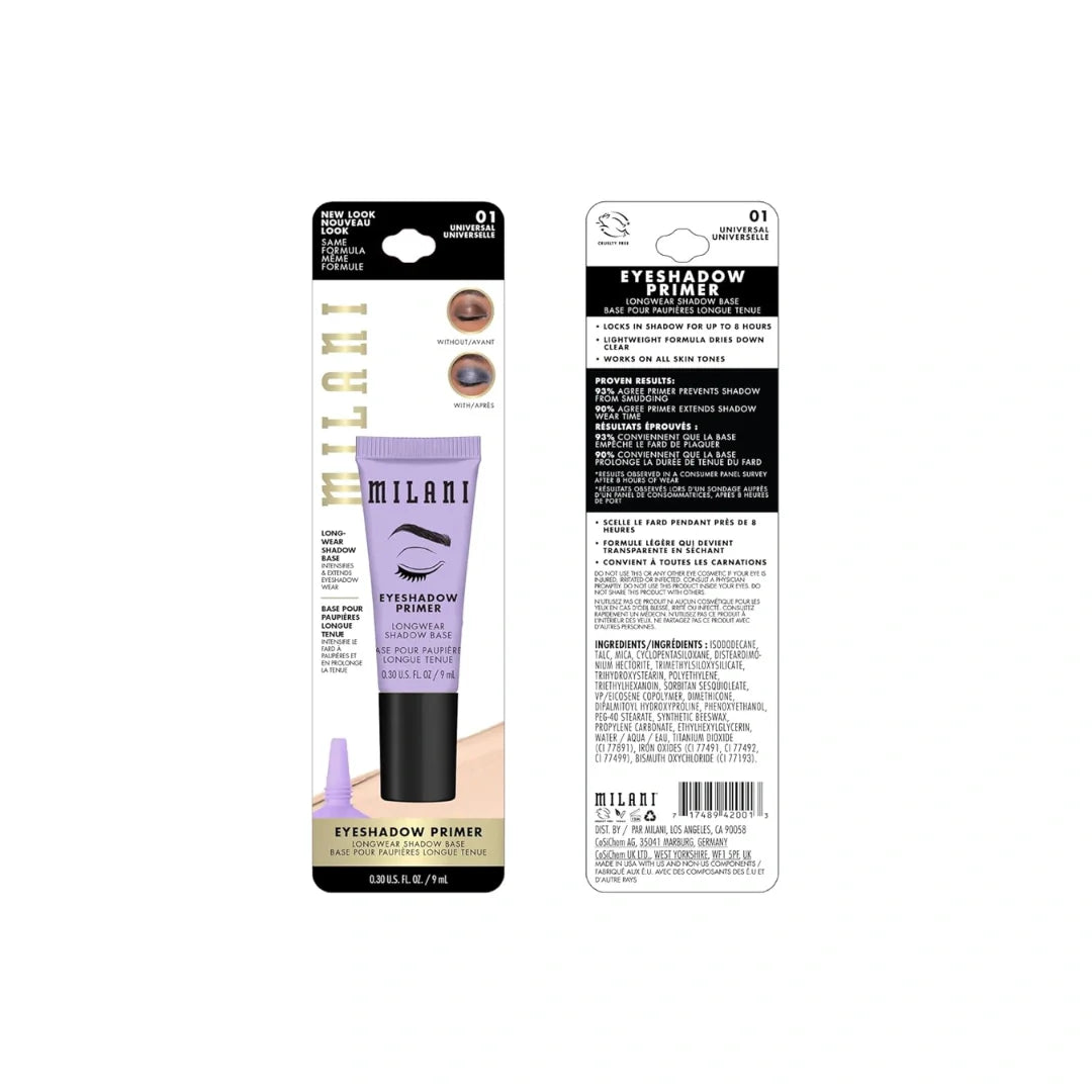 Milani Eyeshadow Primer, Nude, 9ml