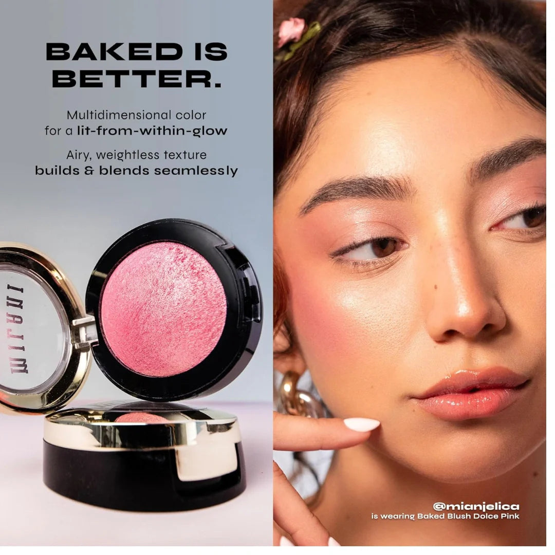 Milani Baked Powder Blush, Berry Amore [03] 0.12 oz (Pack of 2)