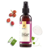 pgredvinefacemist - pilgrim Free Red Vine Face Mist & Toner Spray For Anti Aging, Glowing Skin (100ml) - Looknstyle