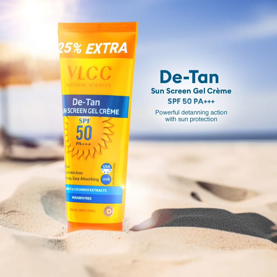 VLCC De Tan SPF 50 PA+++ Sunscreen Gel Cream - 100g