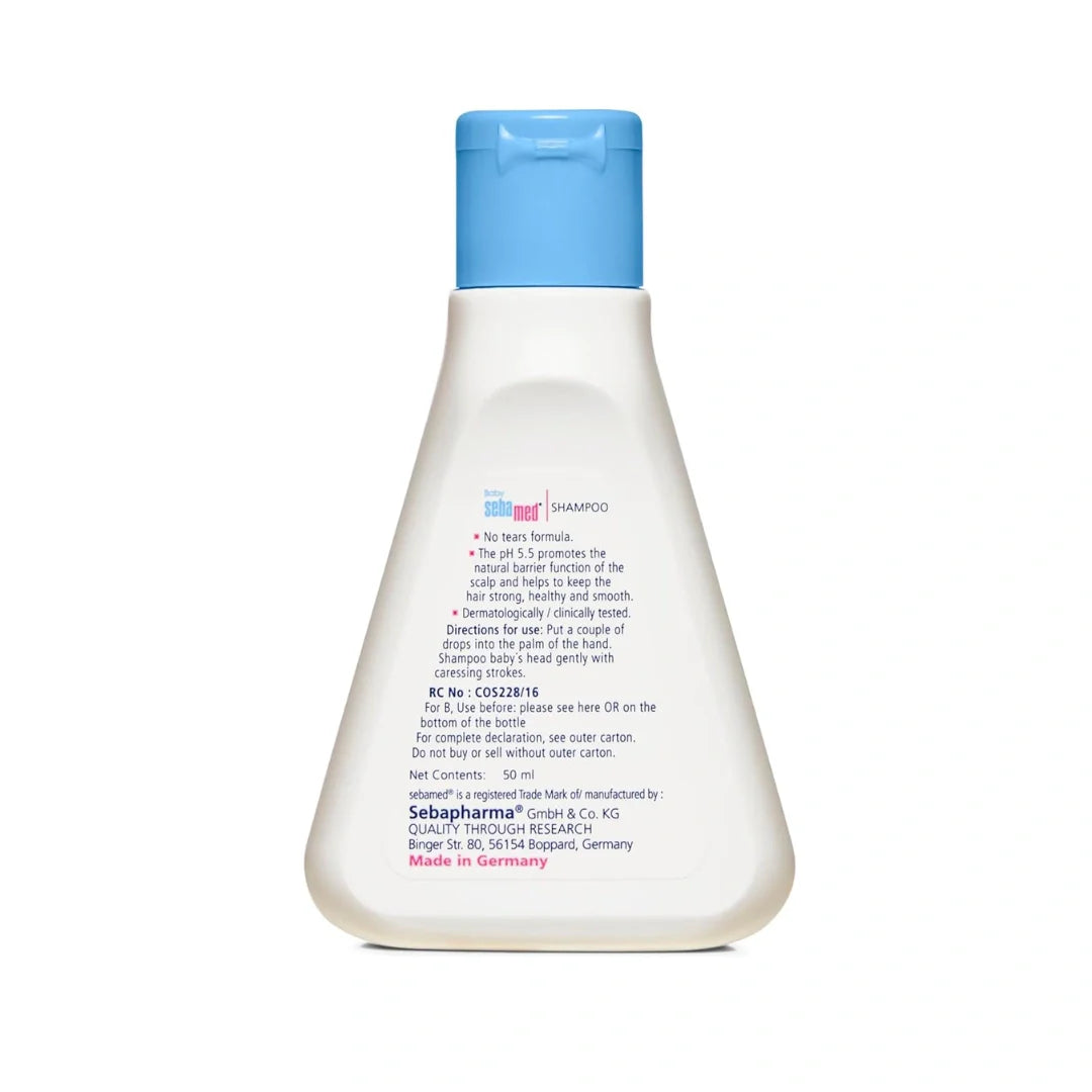 Sebamed Baby Shampoo|pH 5.5| Ideal for Newborn’s delicate scalp| No Tears | 50 ml