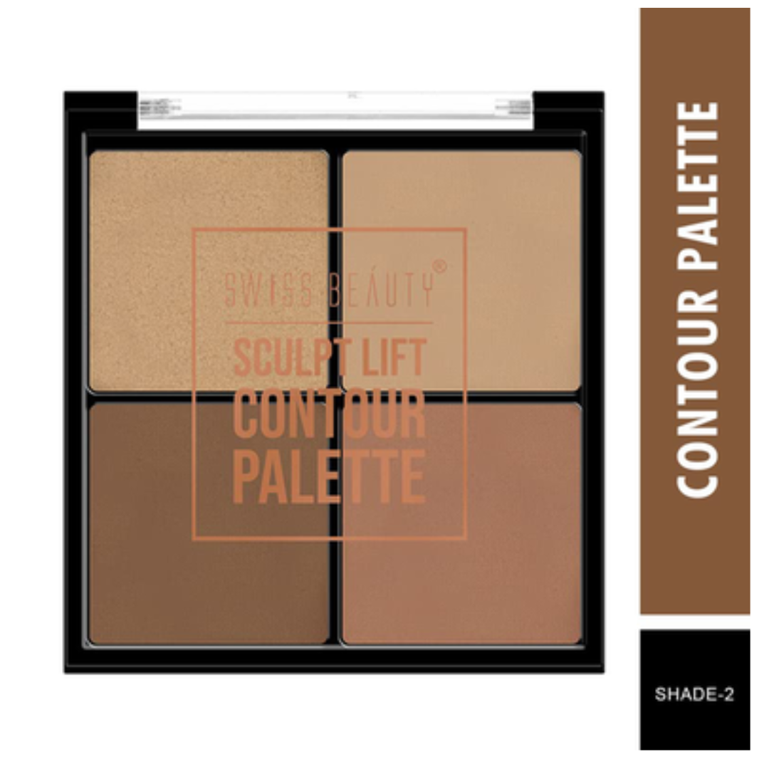 Swiss Beauty Sculpt Lift Contour Palette 14g - 02the defined edit