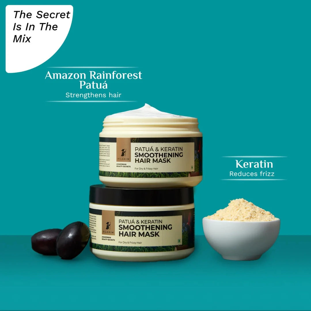 Pilgrim Amazonian Patua & Keratin Smoothening Hair Mask (200g)