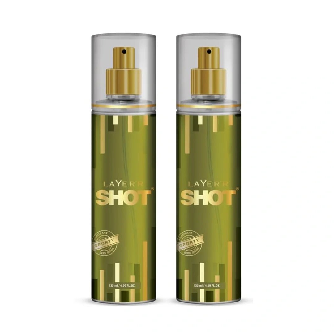 layspode-2 - Layer'r Shot Gold Sporty Body Spray For Men (135ml) - Looknstyle