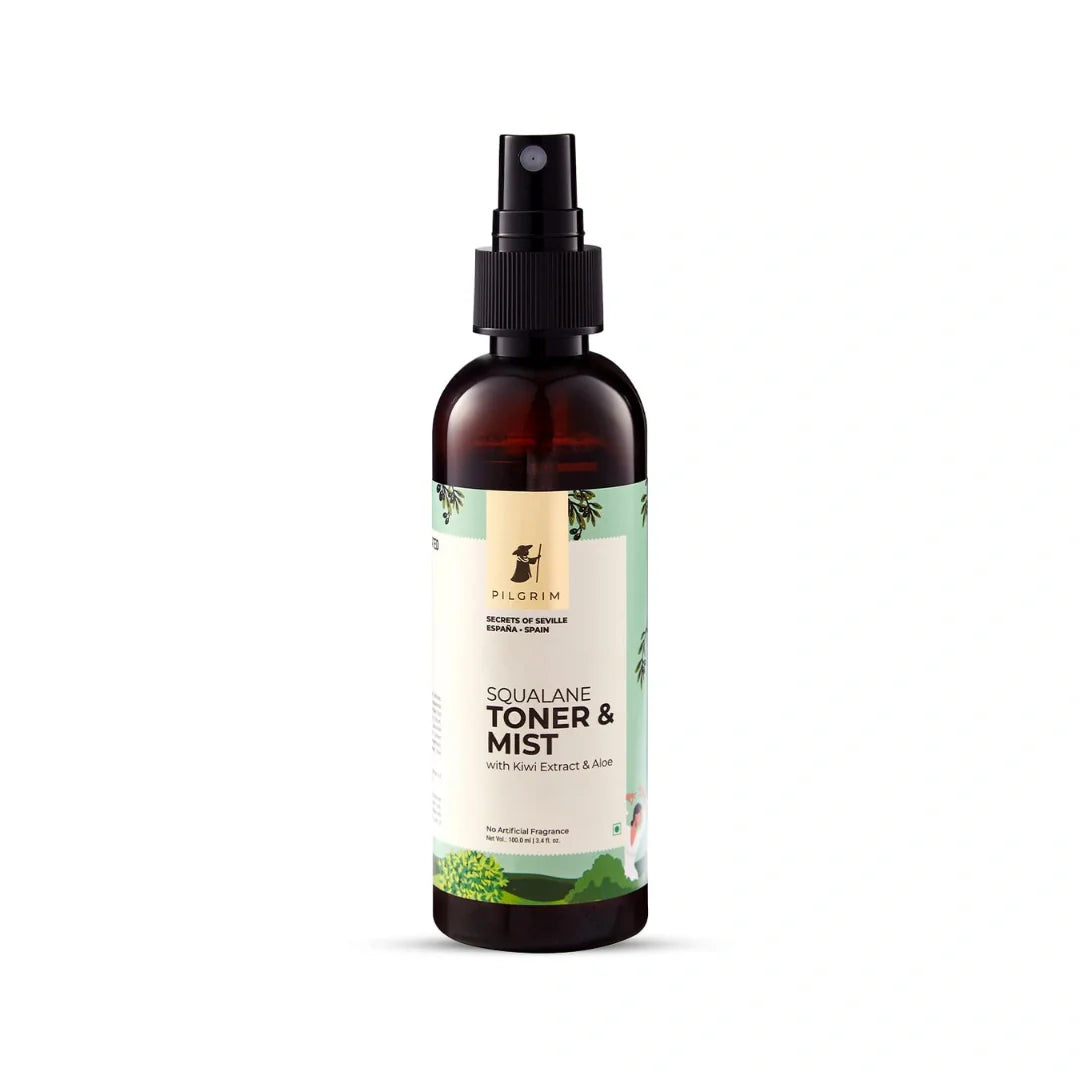 PILGRIM Spanish Squalane Face Toner & Mist for glowing skin | Refreshes & hydrates skin (100ml)
