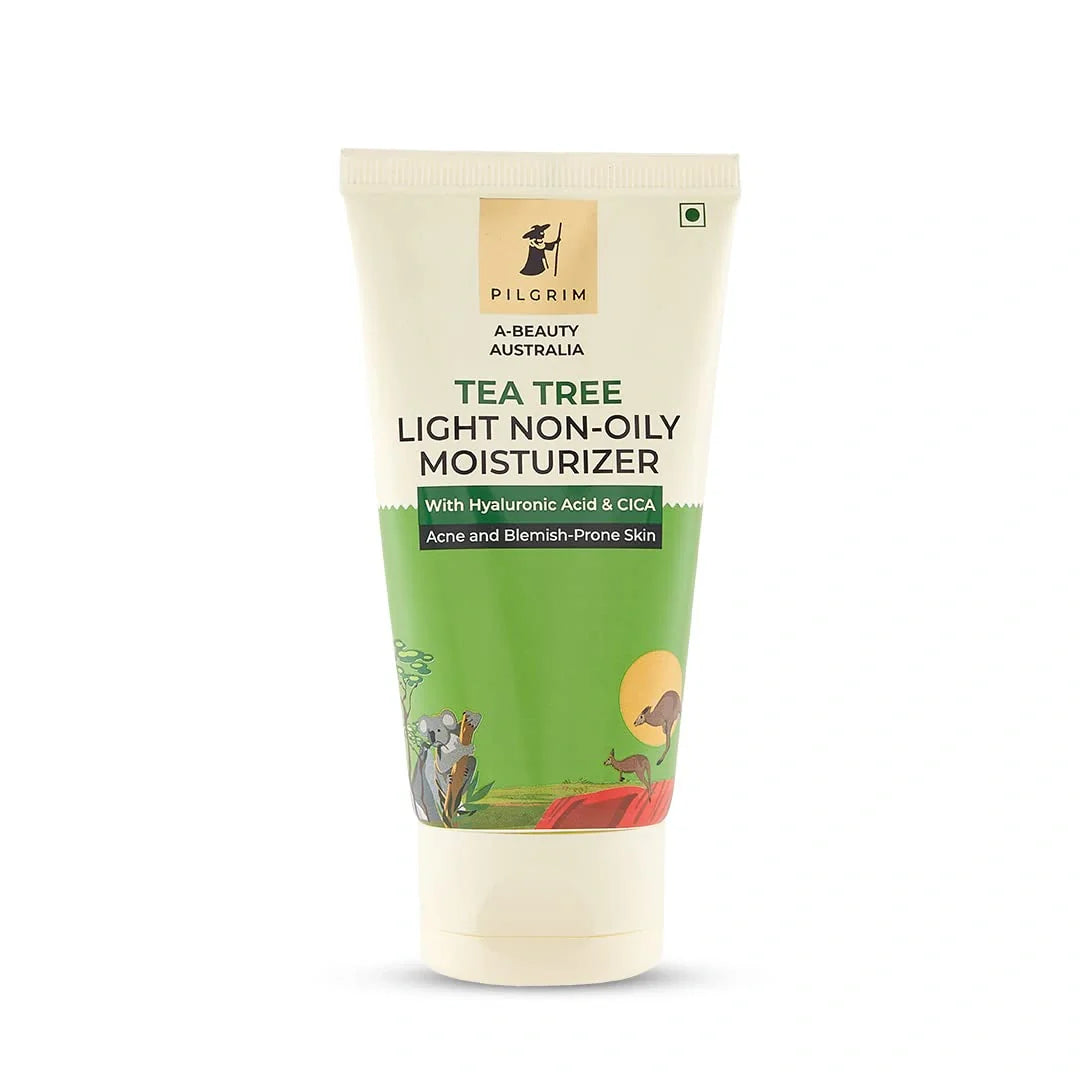 Pilgrim Australian Tea Tree oil free moisturizer for face for oily & acne prone skin (80g)