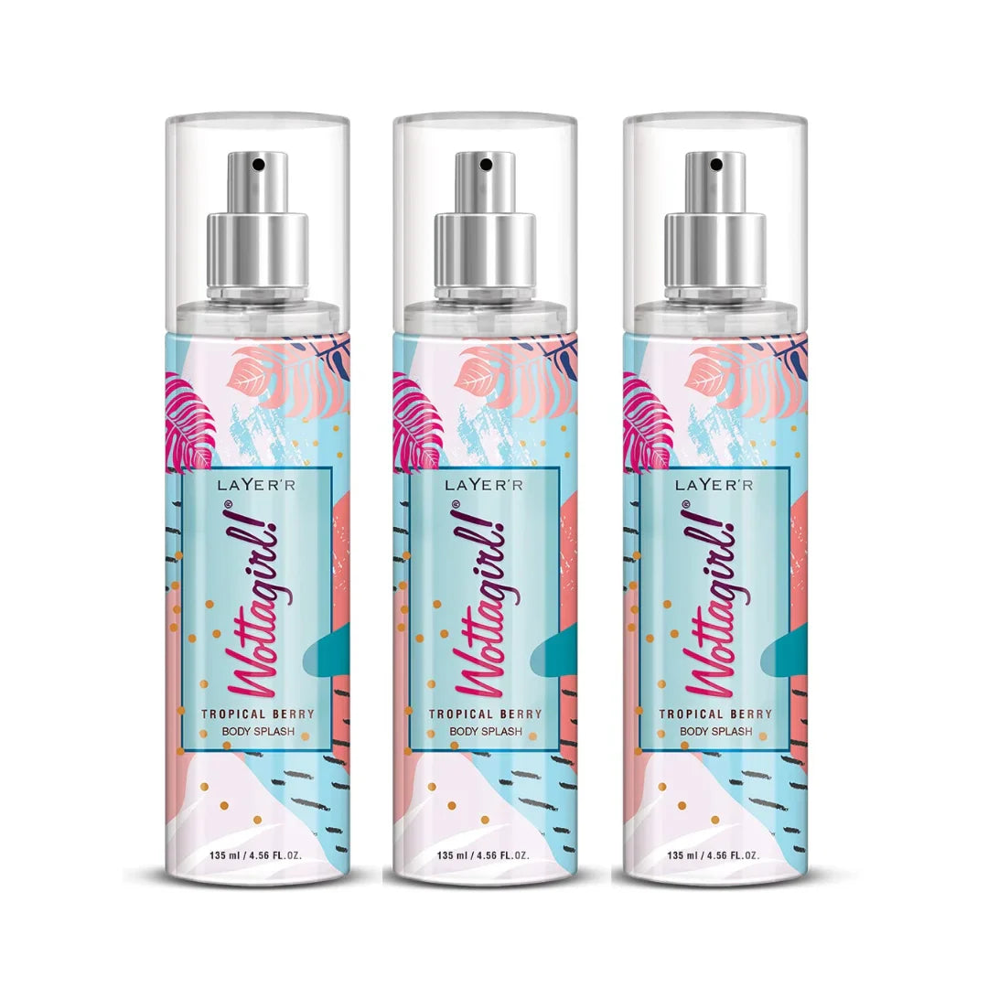 Layer'r Wottagirl Tropical Berry Body Splash for Women (135ml)