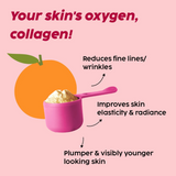 PLIX - THE PLANT FIX  Forever Young Collagen Collagen Booster Supplement Powder Orange Flavour