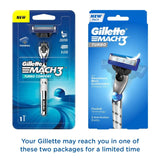 glttrb - Gillette Mach 3 Turbo Shaving Razor for Men | Most Comfortable shave | Flexiball & Dynamic Pivot for Safe shave | - Looknstyle