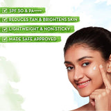  - Mamaearth Ubtan Detan Sunscreen With Turmeric & Saffron | SPF 50 & PA++++ for UVA/B Protection | Tan Protection | Brightens Skin | Non - Greasy & Lightweight | No White Cast | For All Skin Types | 50 g - Looknstyle