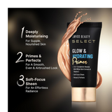 Swiss Beauty Select Glow & Hydrating Primer Enriched With Vitamin E & Witch Hazel Extract |