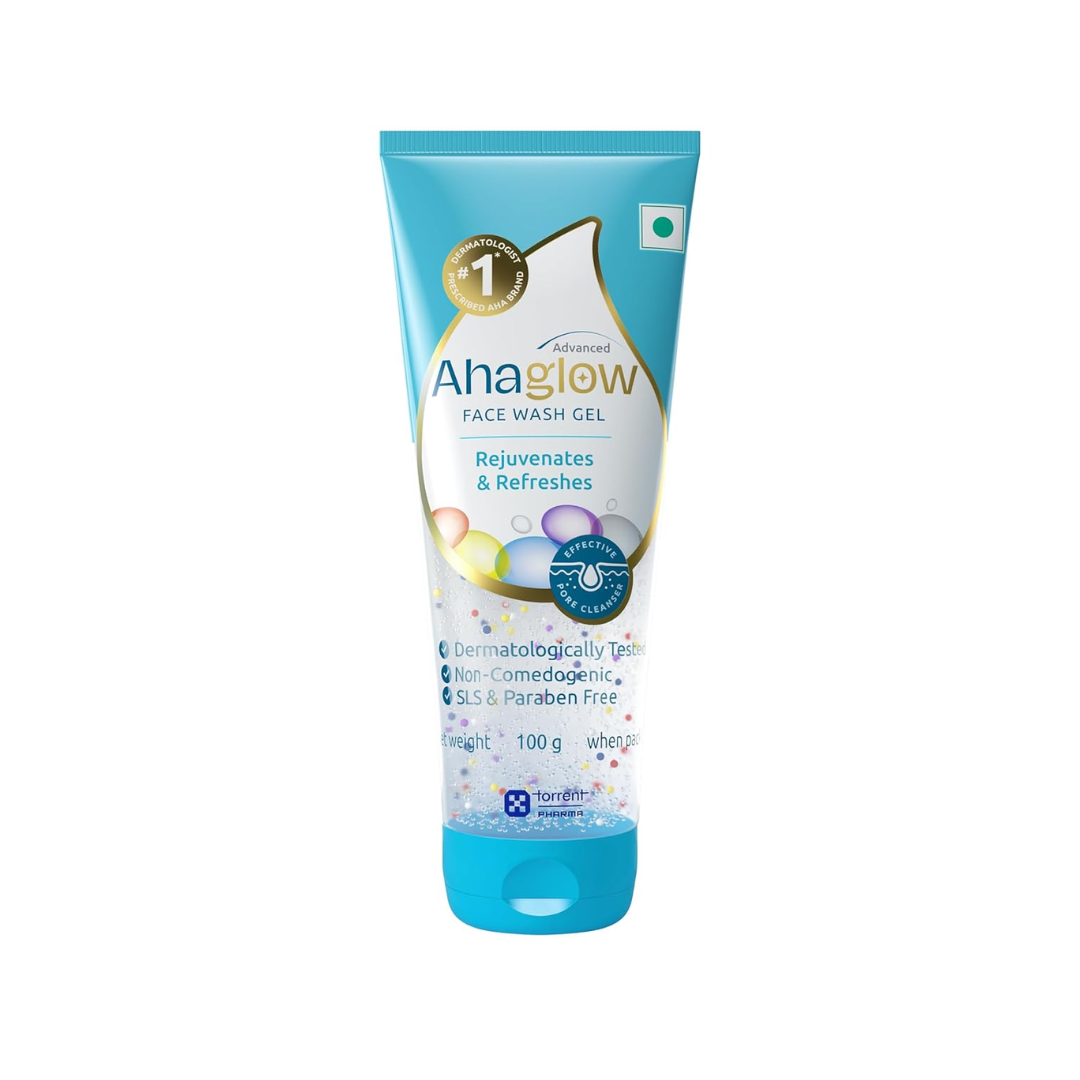 Ahaglow Advanced Face Wash Gel, Daily Gentle Cleansing Formula For Normal And Oily Skin200g