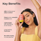 Hula Hoop Underarm Roll On | Smoothens & Brightens Underarms | Niacinamide & Salicylic Acid | 48 Hr Odour Control | 0% Alcohol & Aluminium Free, Floral Fragrance | 40ml