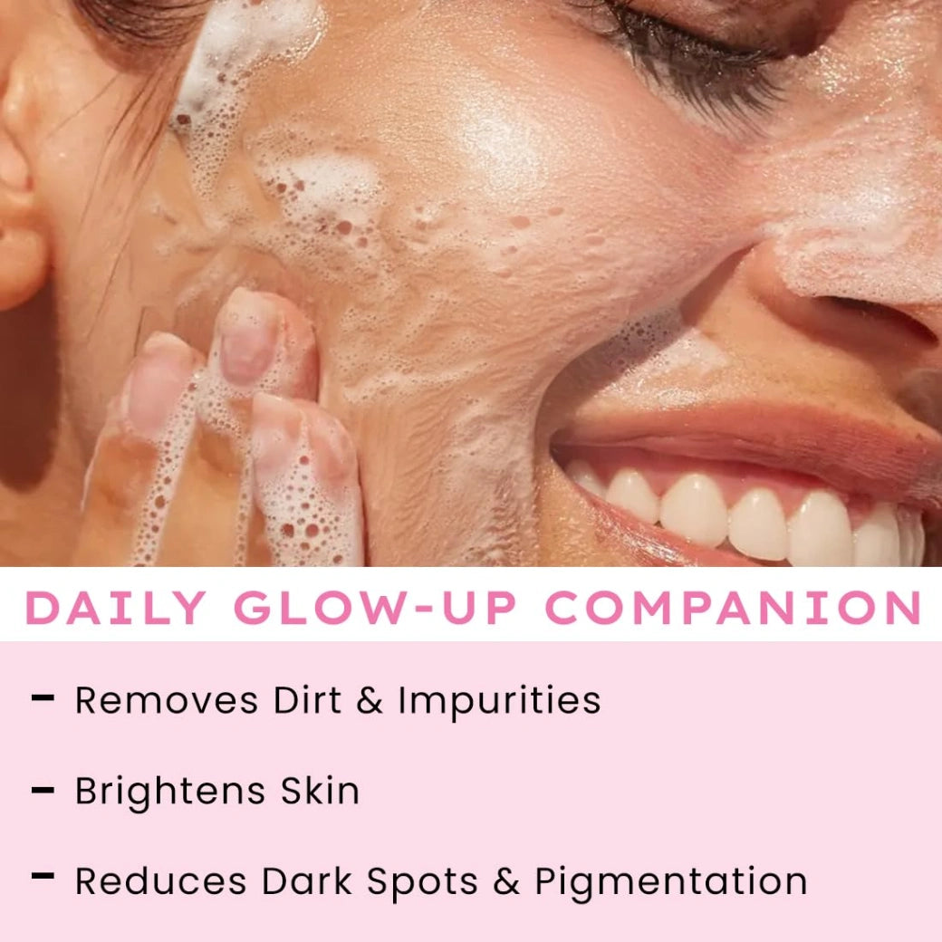 Hyphen 10% Rice Water Brightening Face Wash | With 1% Vitamin C, 0.5% Glycolic Acid & Yuzu Extract | Reduces Dark Spots & Pigmentation | For All Skin Types | Gentle Cleanser for Women & Men- 200 ml