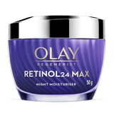 Olay Retinol 24 Max Anti-Ageing Night Cream for Women - Fragrance-Free, 50 g